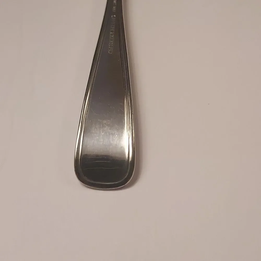 Rogers and Hamilton Antique Silver plate Sugar Spoon Scalloped Edge 6 inch